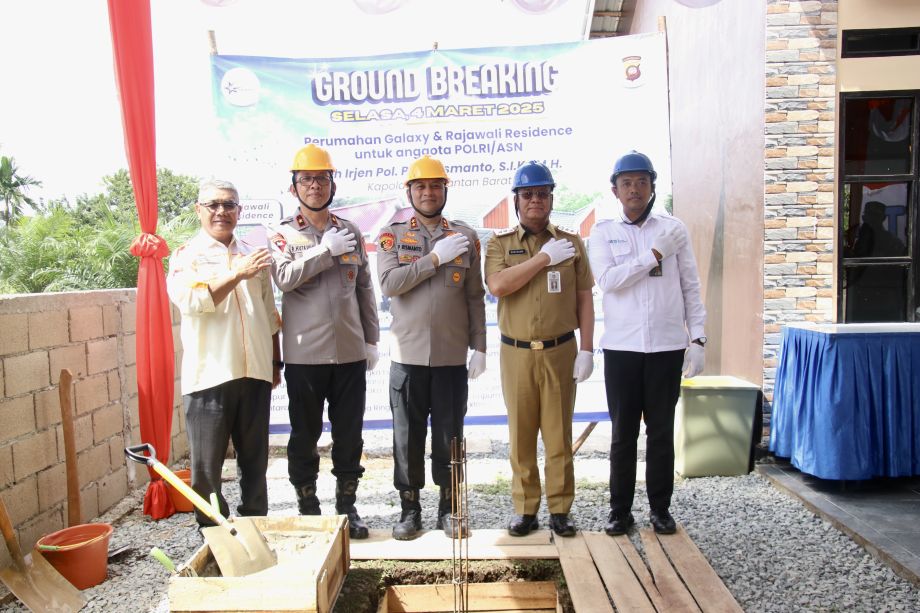 SEKDA BERSAMA KAPOLDA LAKSANAKAN GROUNDBREAKING RUMAH BERSUBSIDI BAGI ANGGOTA POLRI