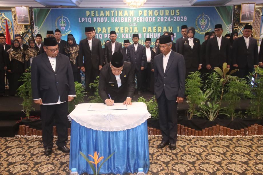 PELANTIKAN PENGURUS LPTQ PROVINSI KALBAR PERIODE 2024-2029, INI PESAN PJ GUBERNUR HARISSON