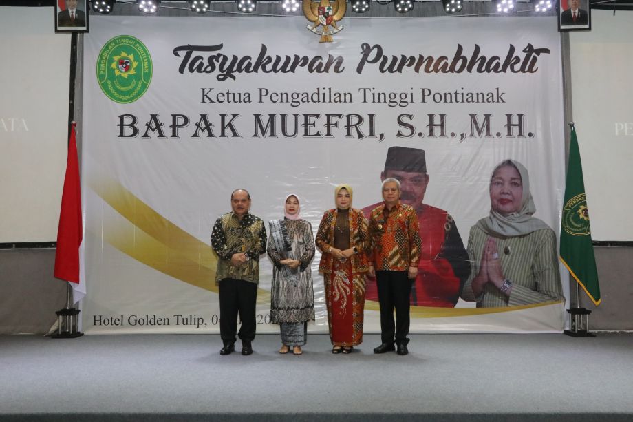 PJ GUBERNUR HARISSON HADIRI PISAH SAMBUT KEPALA PENGADILAN TINGGI PONTIANAK